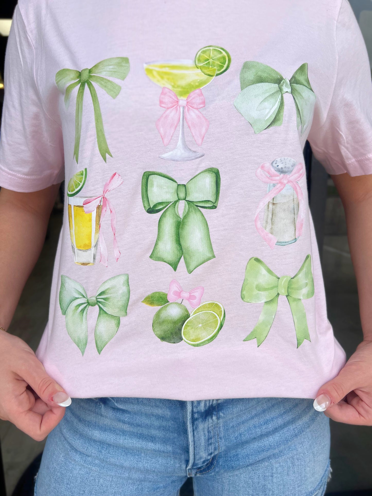 Lime Coquette Tee