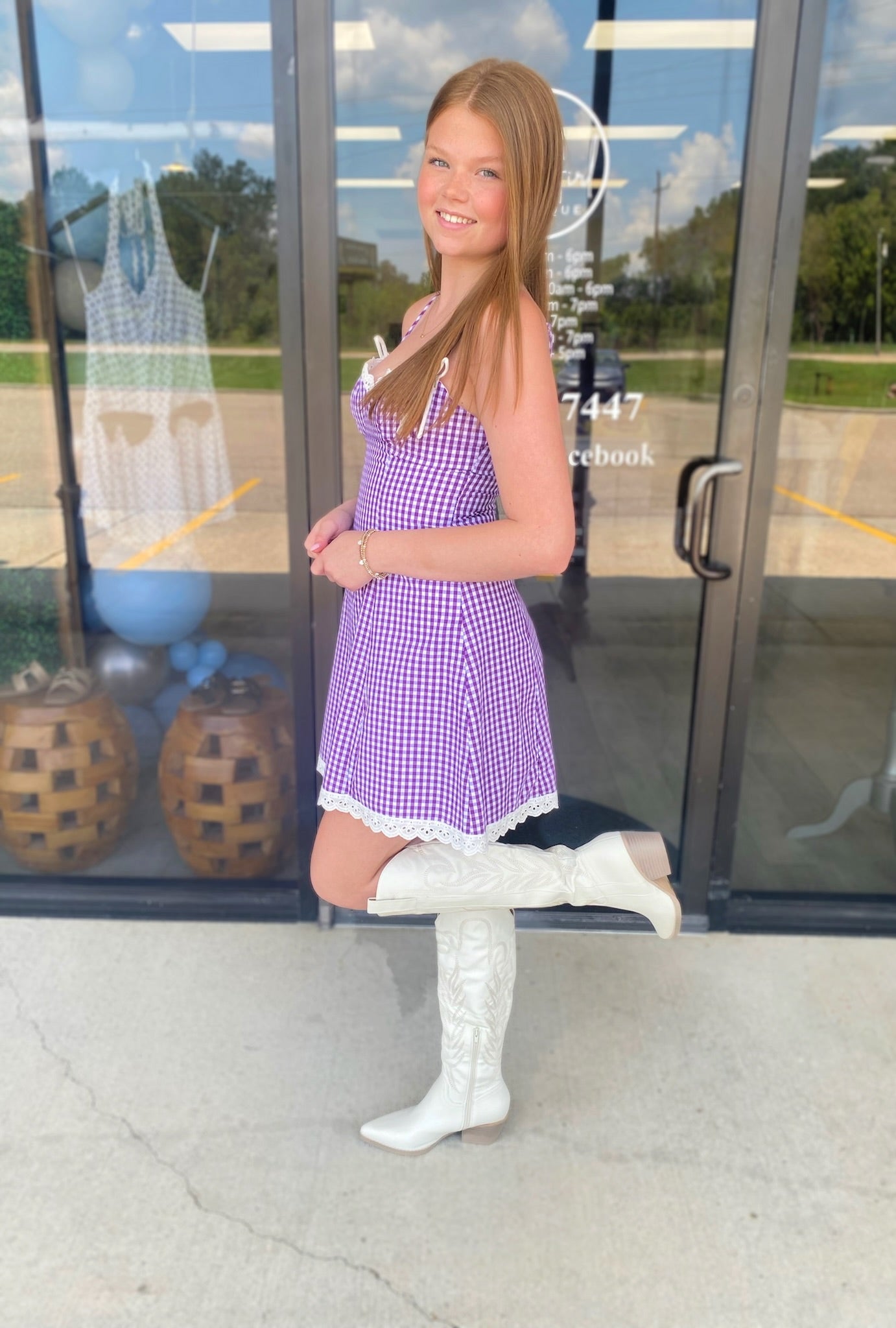 Gameday Gingham Dress