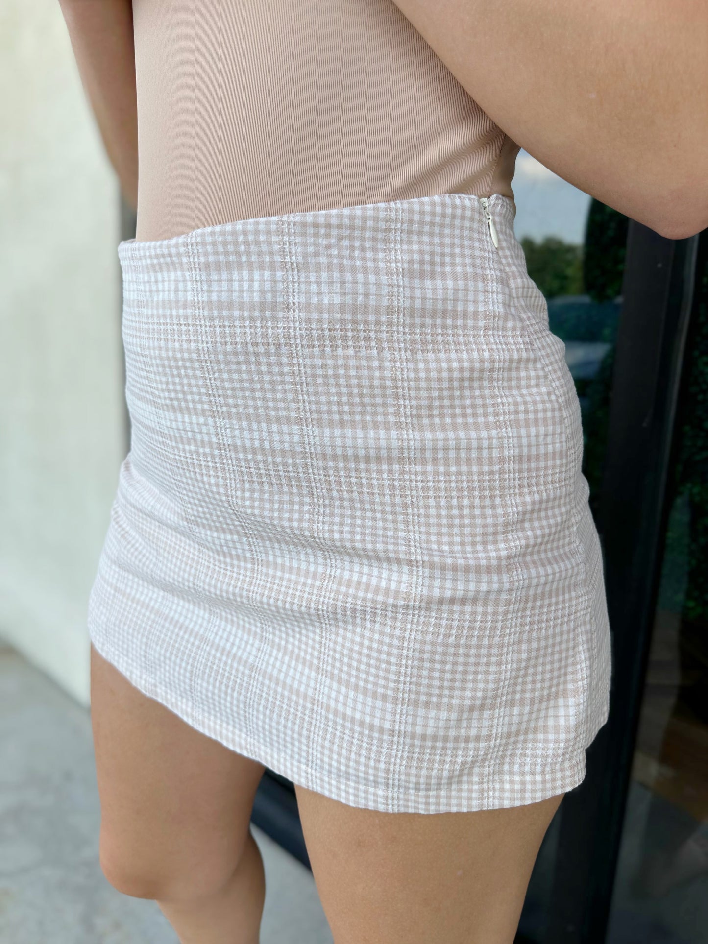LARGE - Pretty Plaid Skort