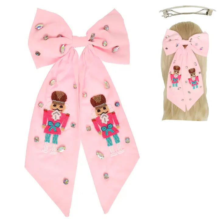 "Nutcracker" Embellished Bow