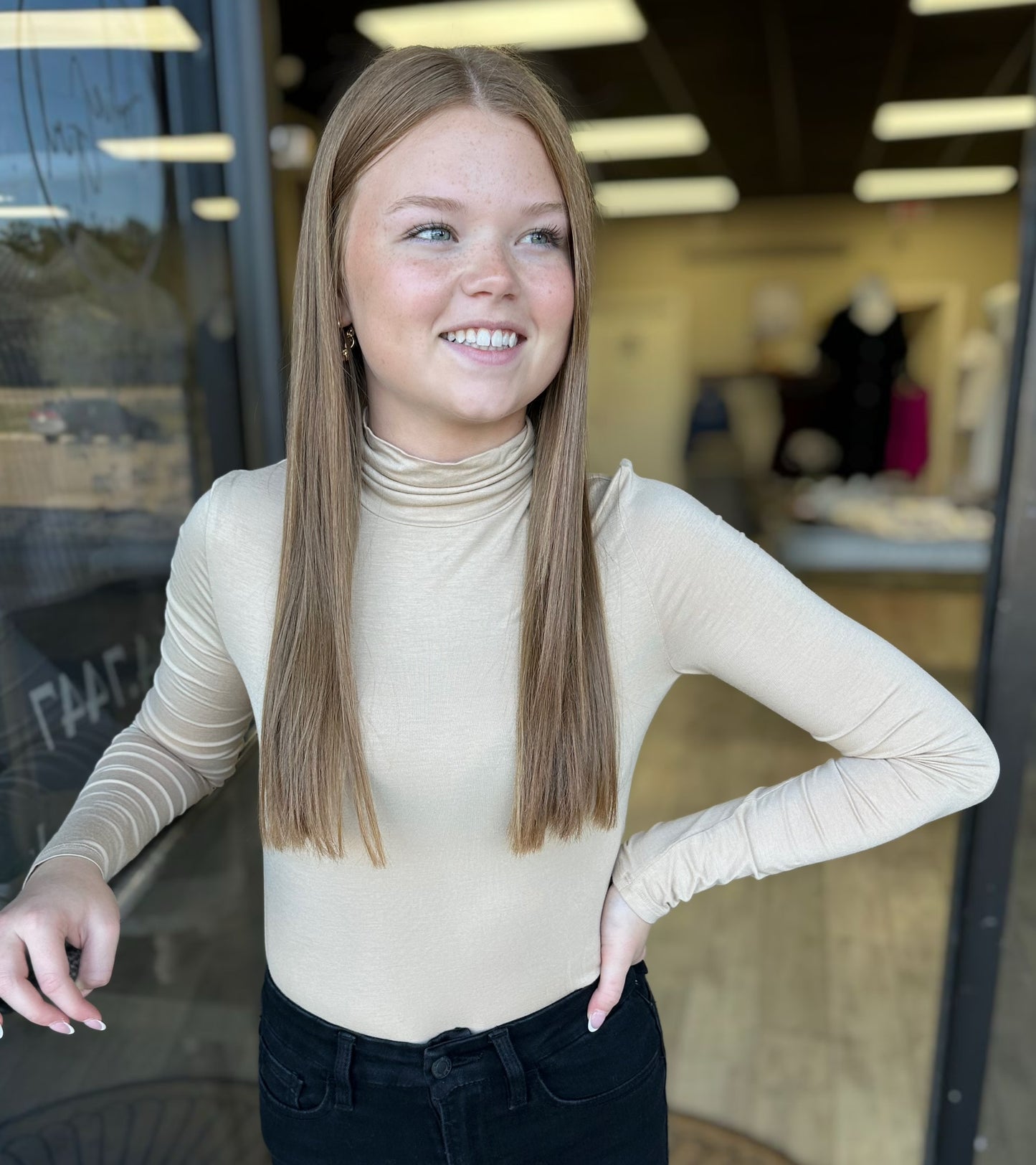 Totally Taupe Turtleneck