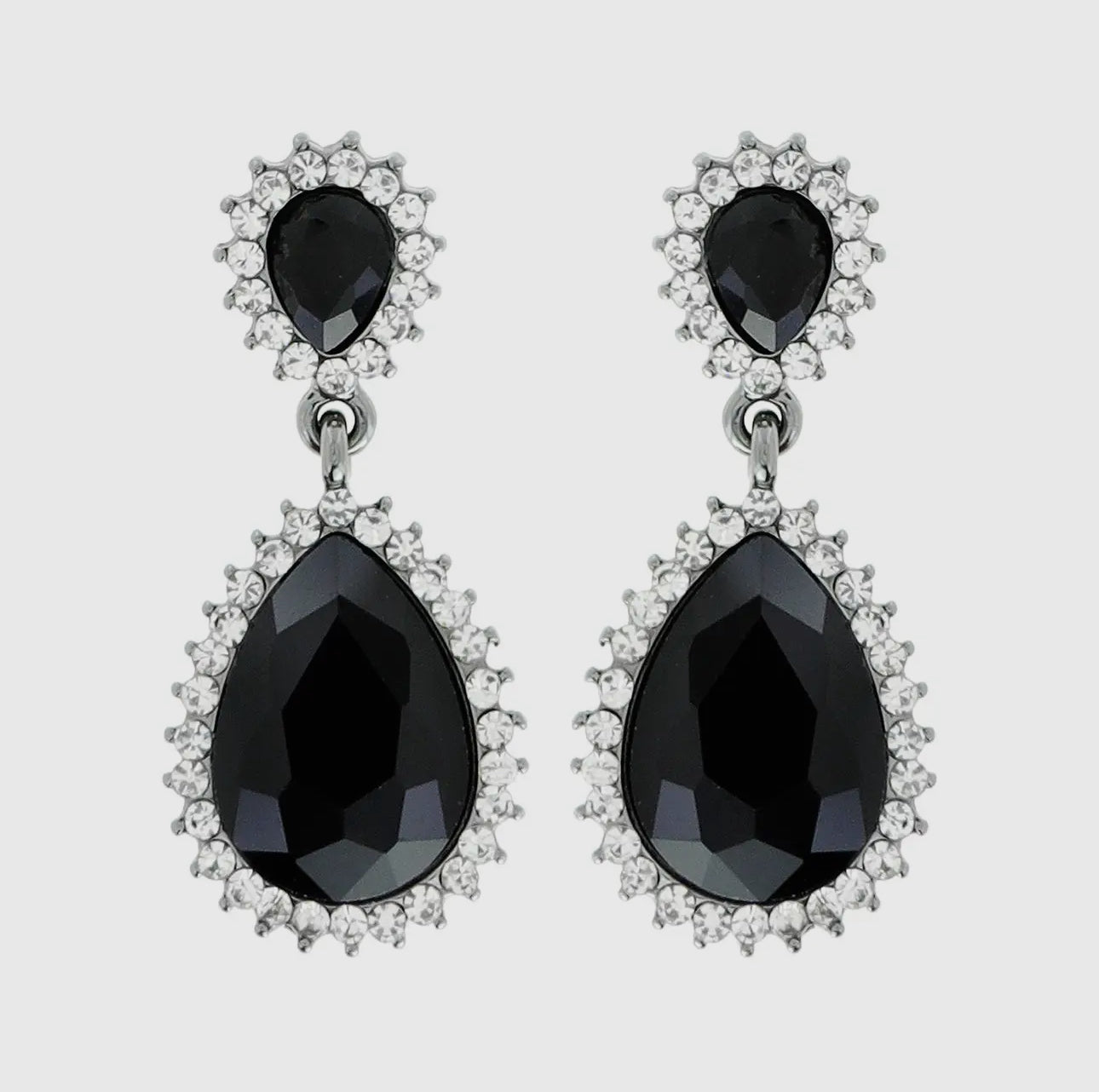 Halo Earrings in Black