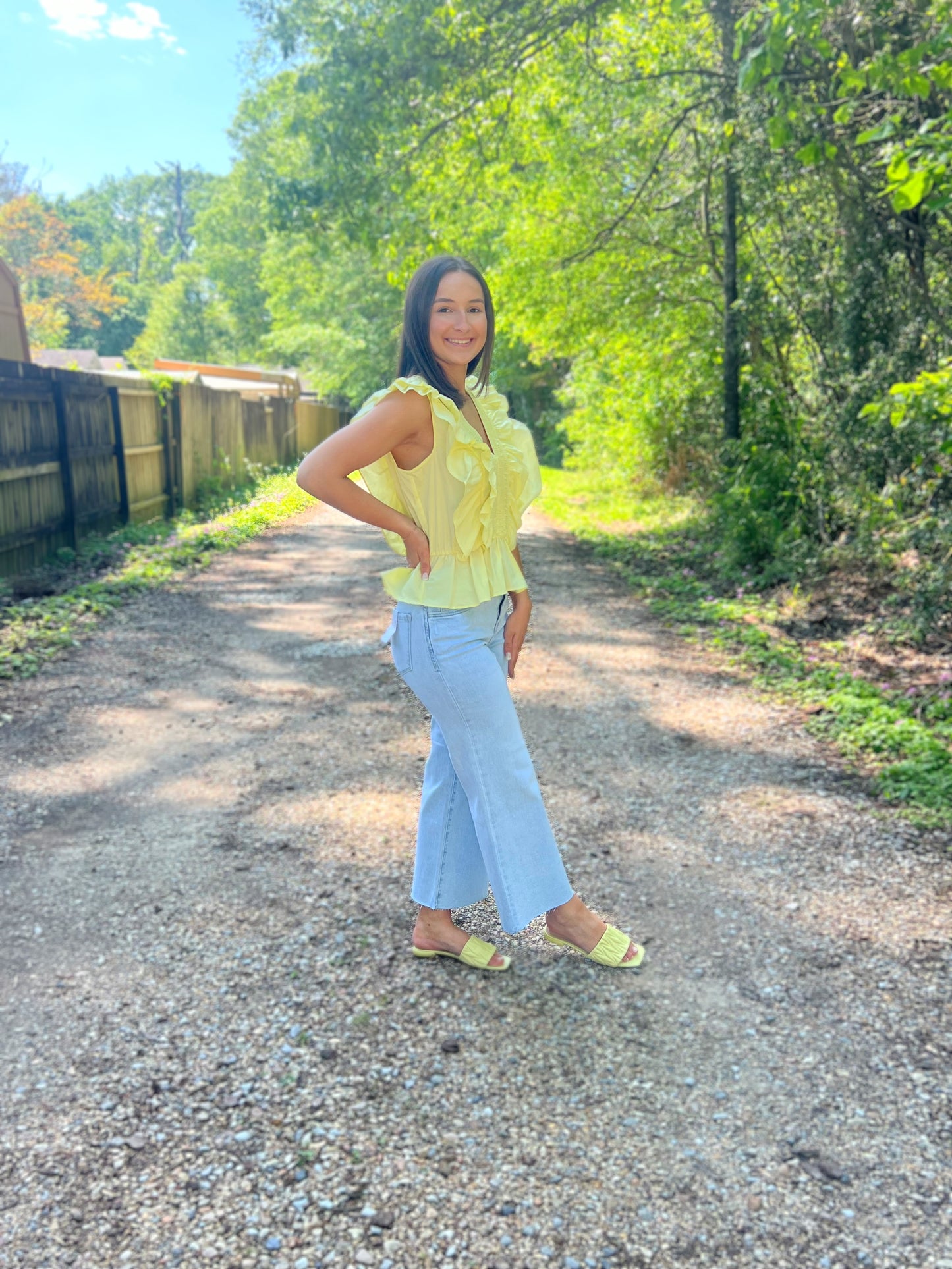 LARGE - Smocked in Sunshine Top