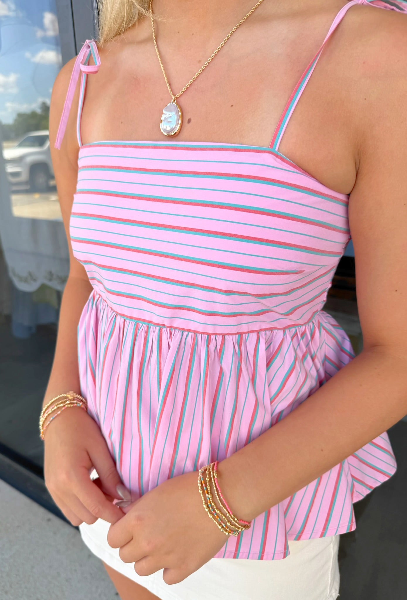 Small - Mallory Peplum Blouse