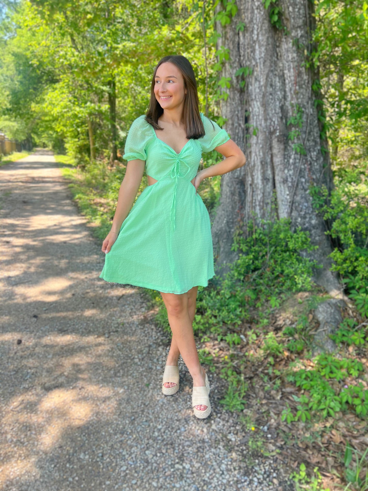 Sea Glass Cutout Dress