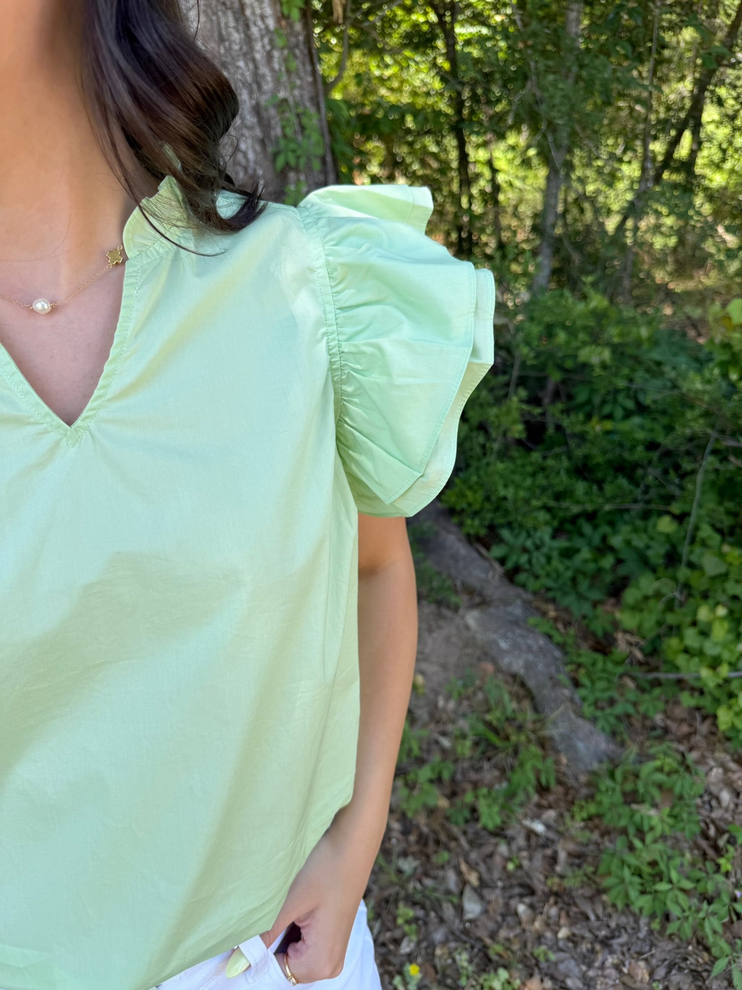 Perfect in Pistachio Top