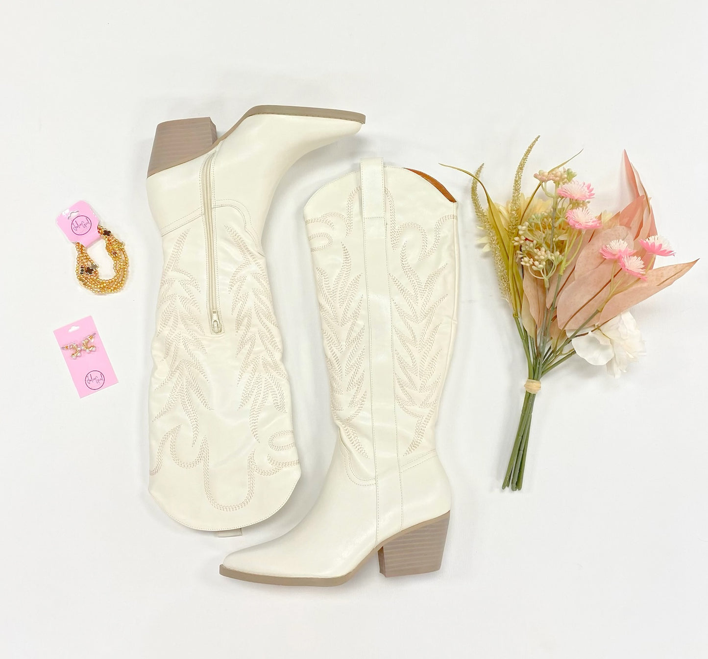Oasis Samara Boots in White