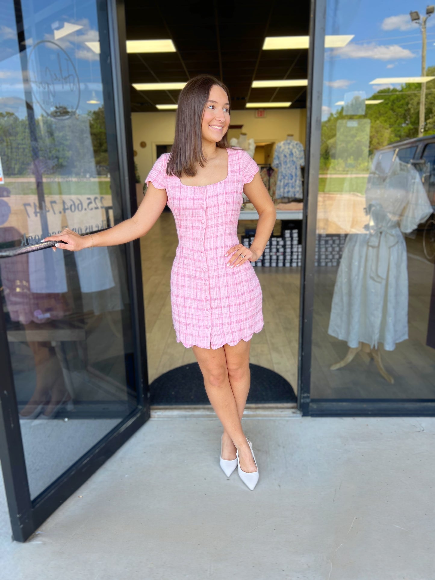 Sweetly Scalloped Dress