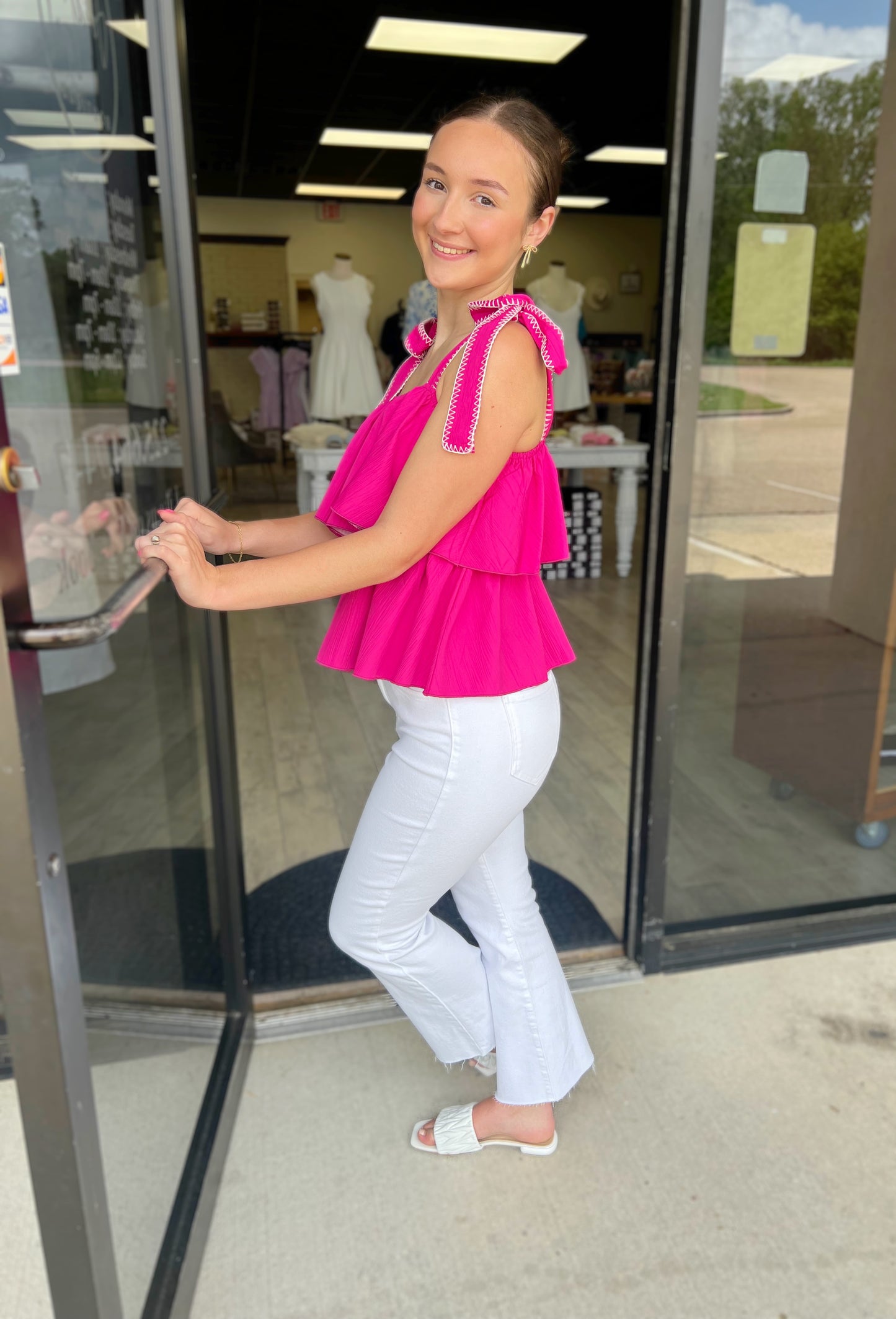 LARGE - Sweetly Tiered Blouse