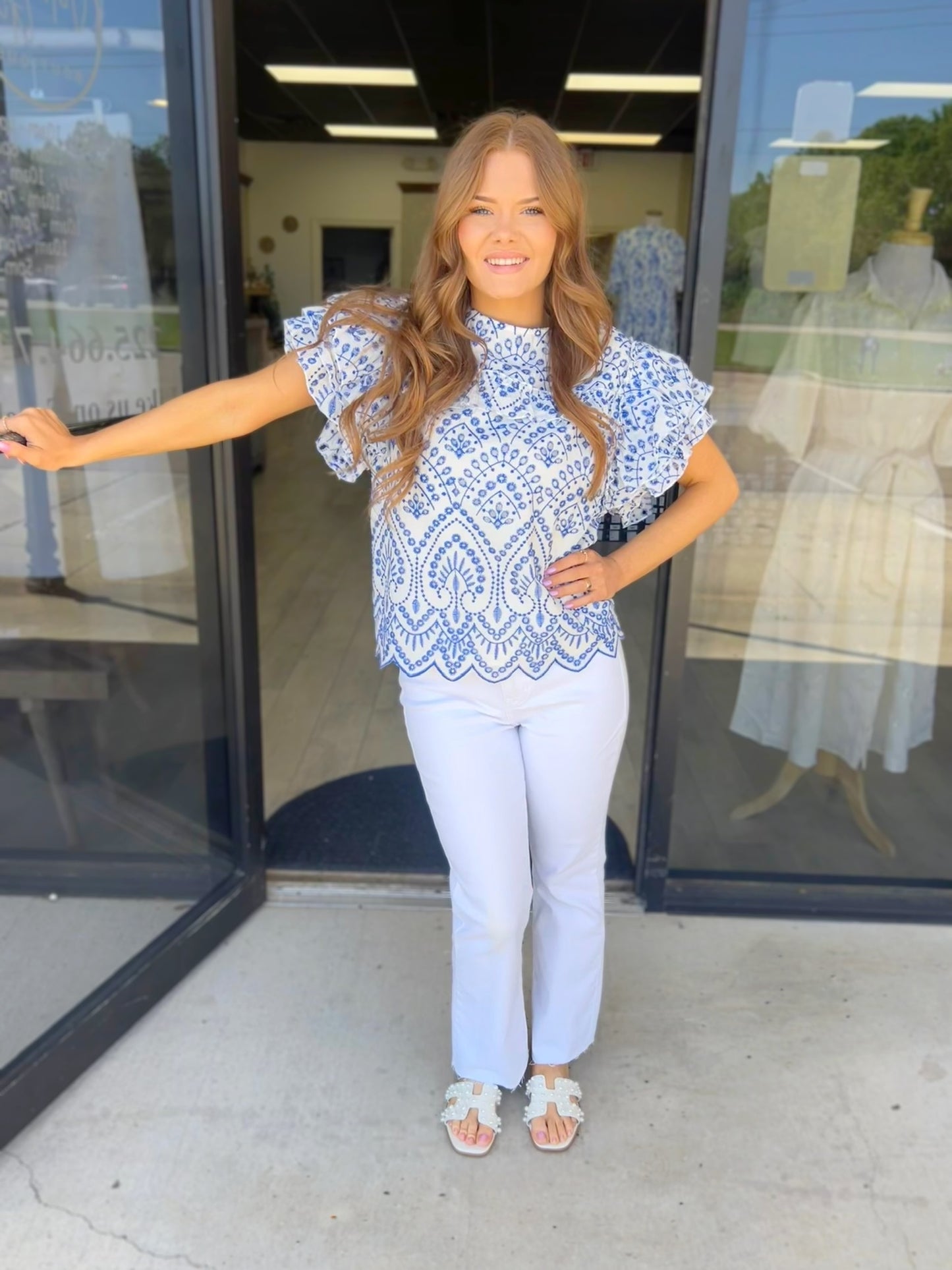 Elevated in Embroidery Top