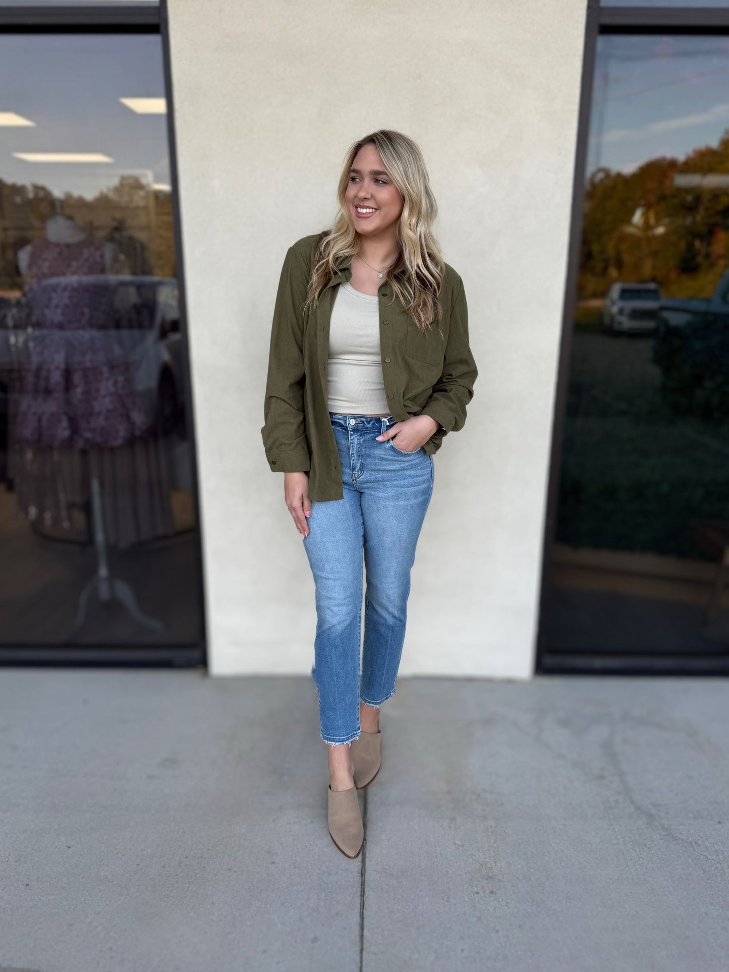 Olive Autumn Top