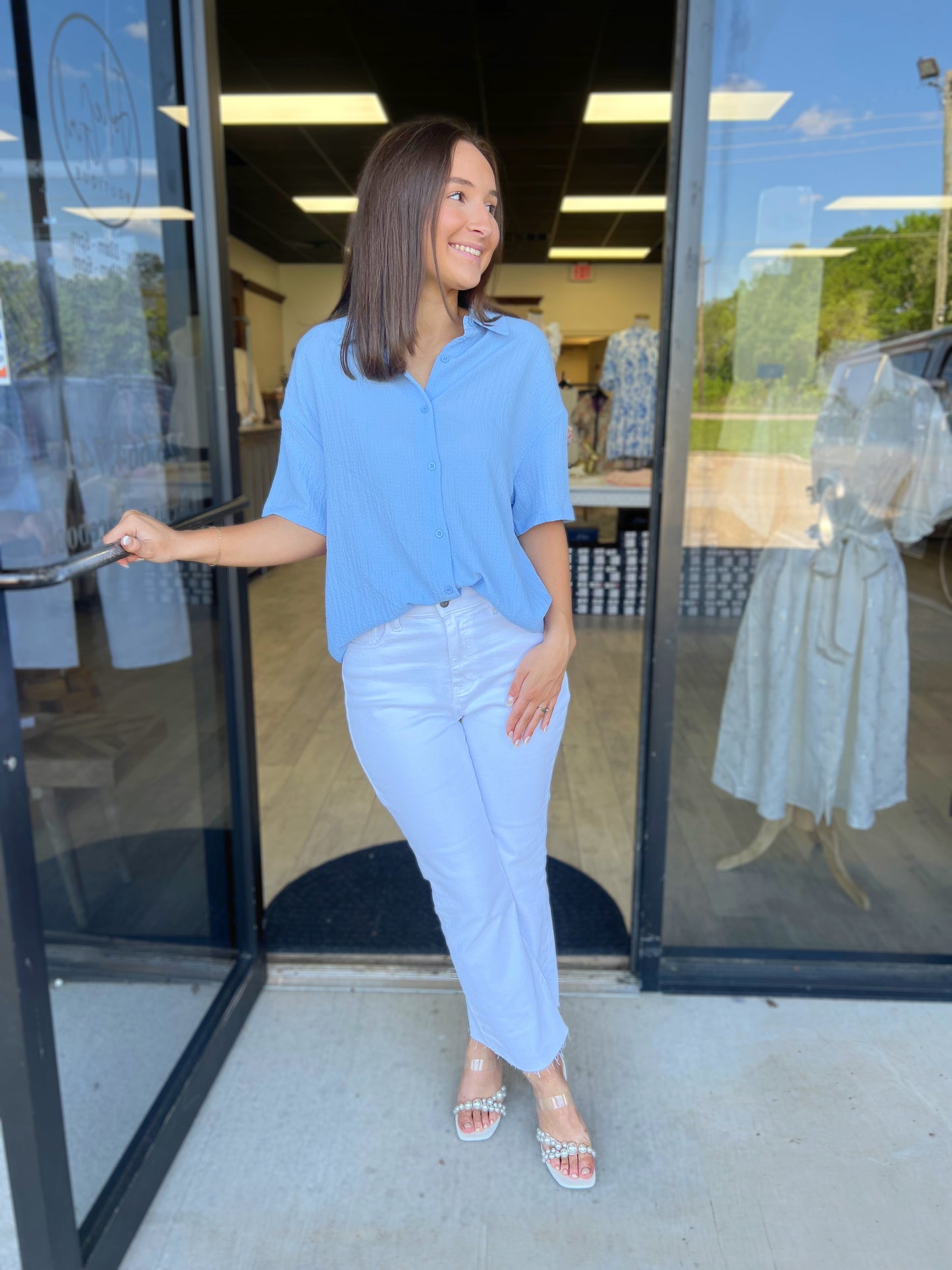 Blissful Blue Blouse