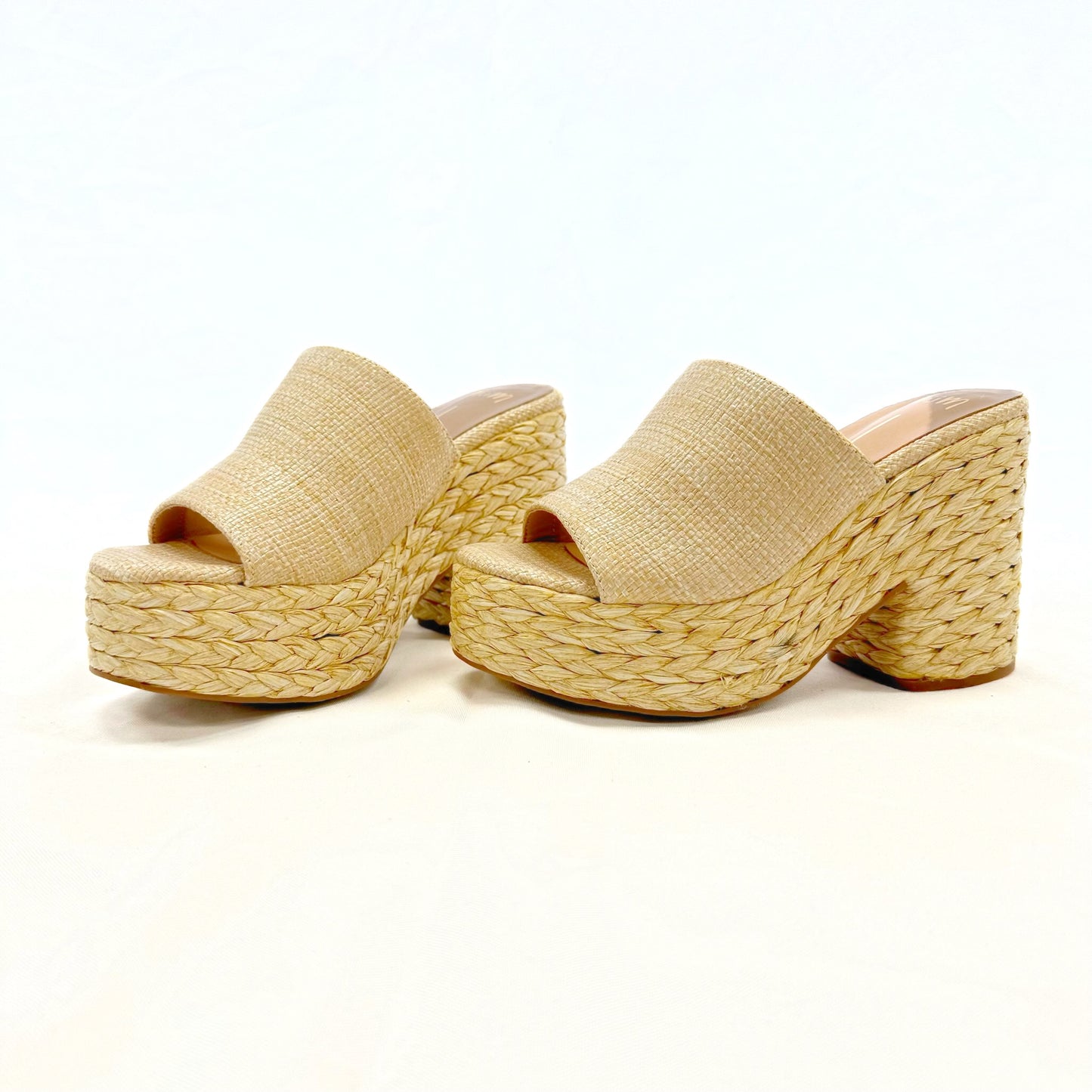 Ashlyn Natural Raffia Wedge