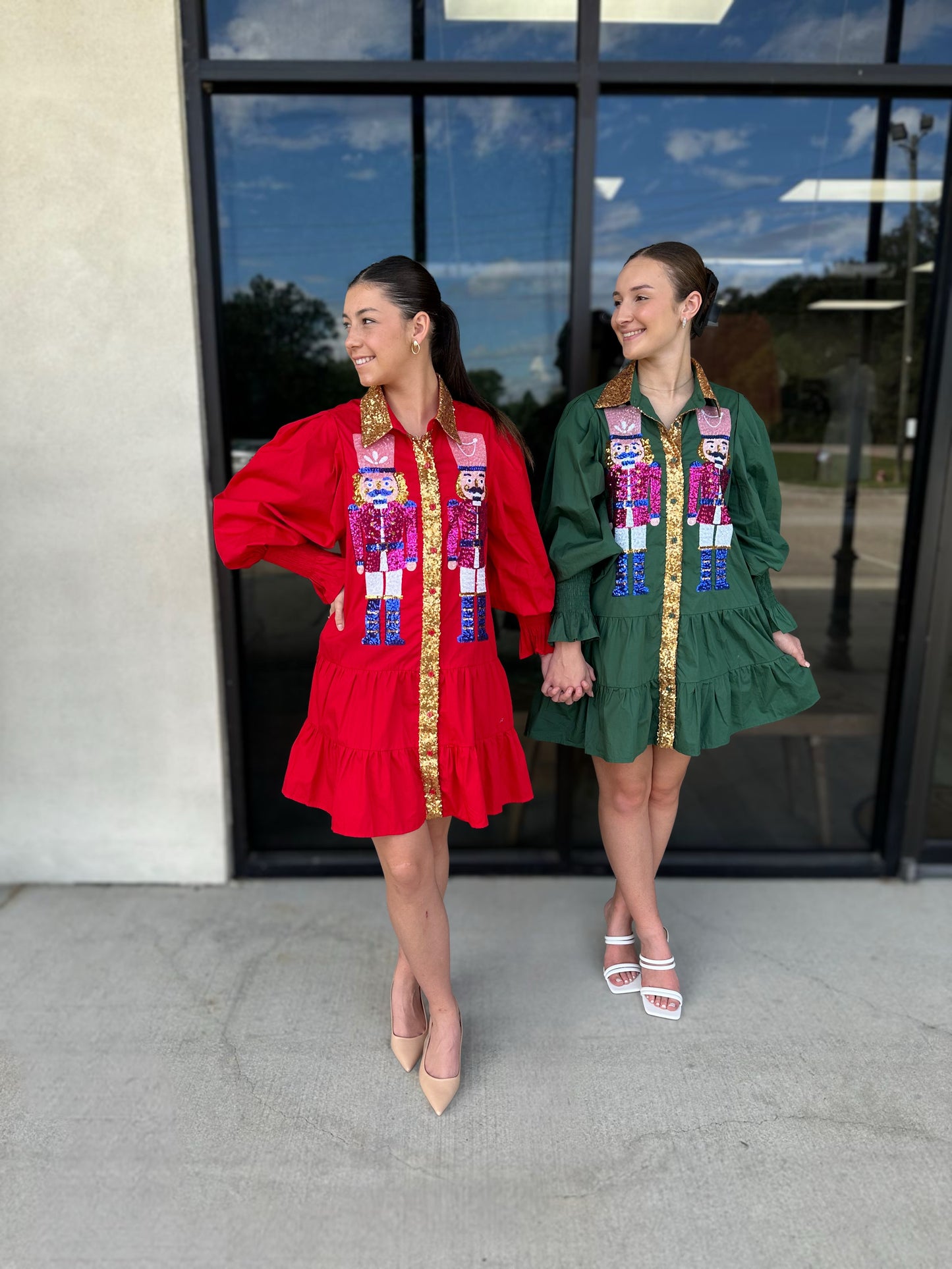 Toy Soldier Dress in Green