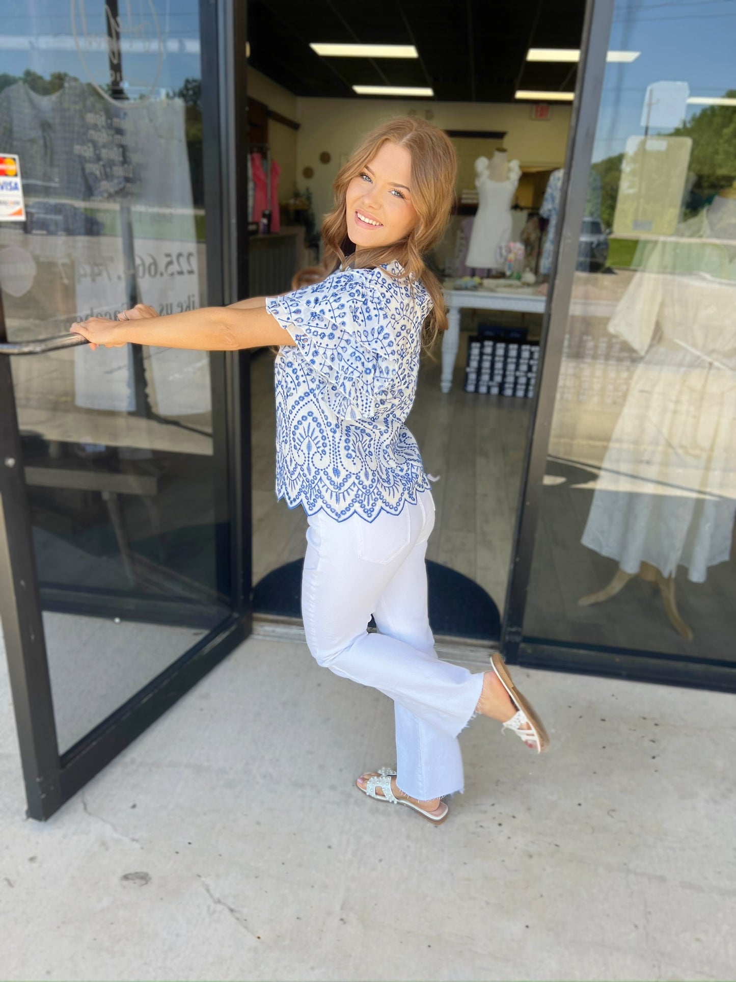 Elevated in Embroidery Top