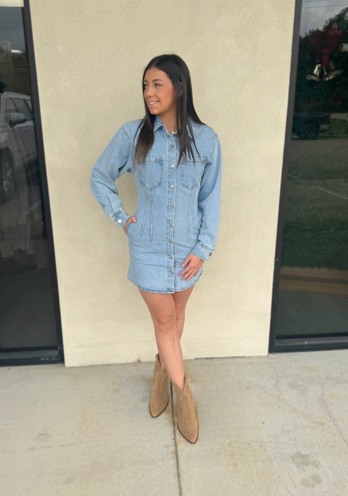 Dolled Up In Denim Dress