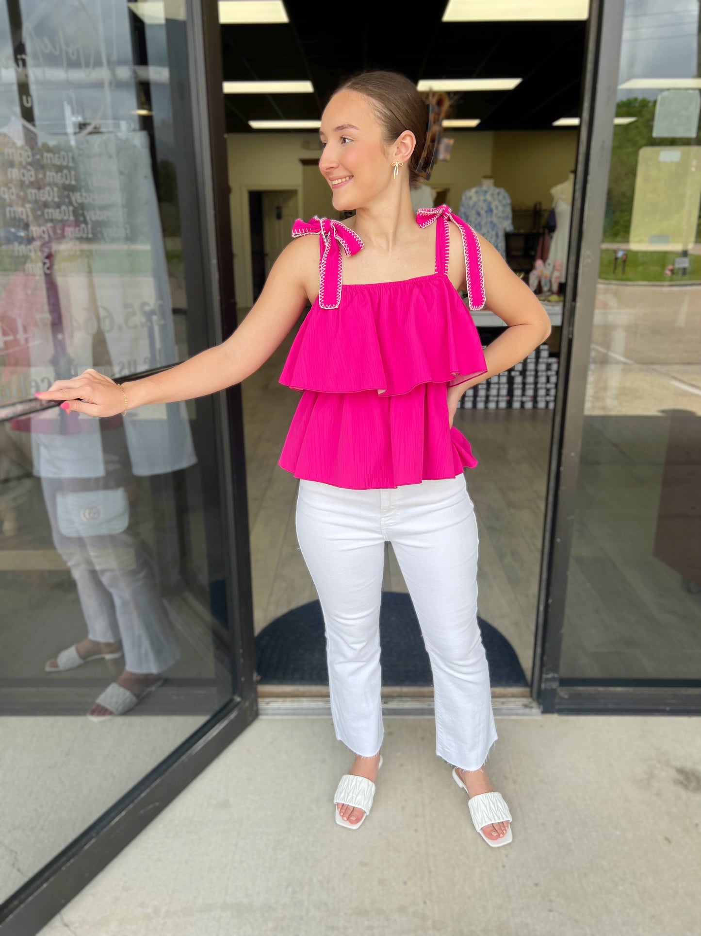 LARGE - Sweetly Tiered Blouse
