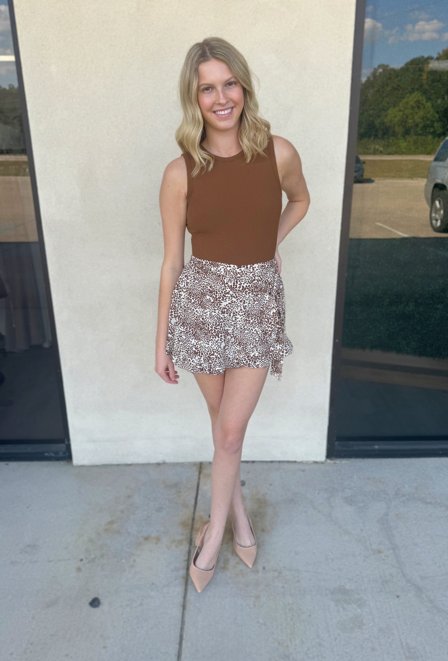 Live in Leopard Skort