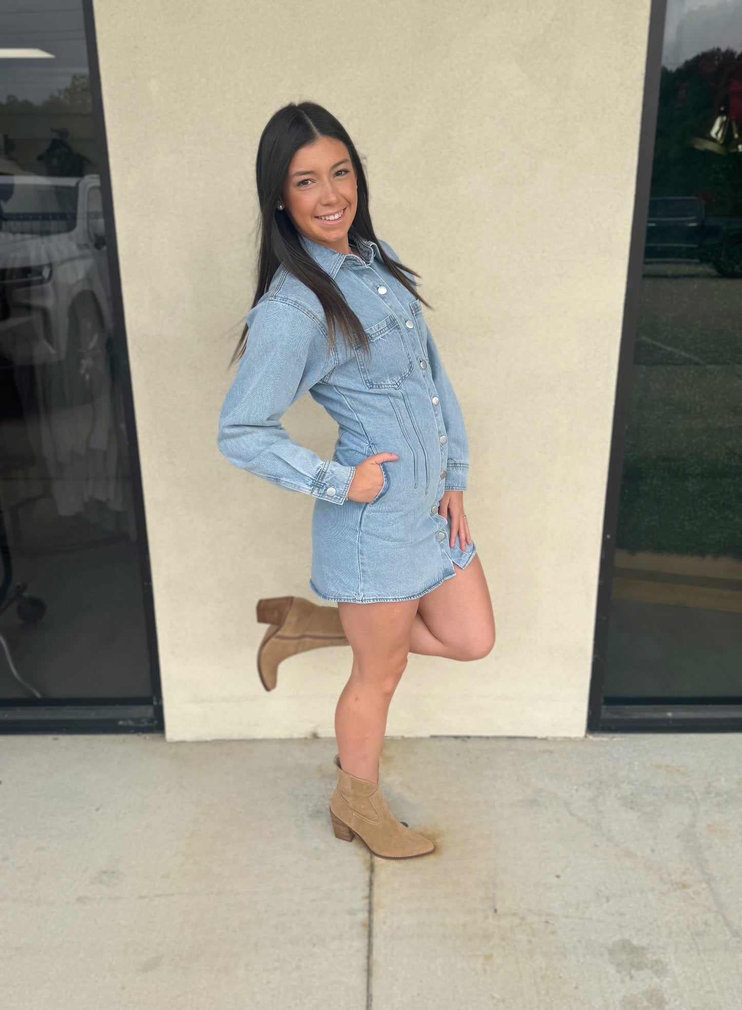 Dolled Up In Denim Dress