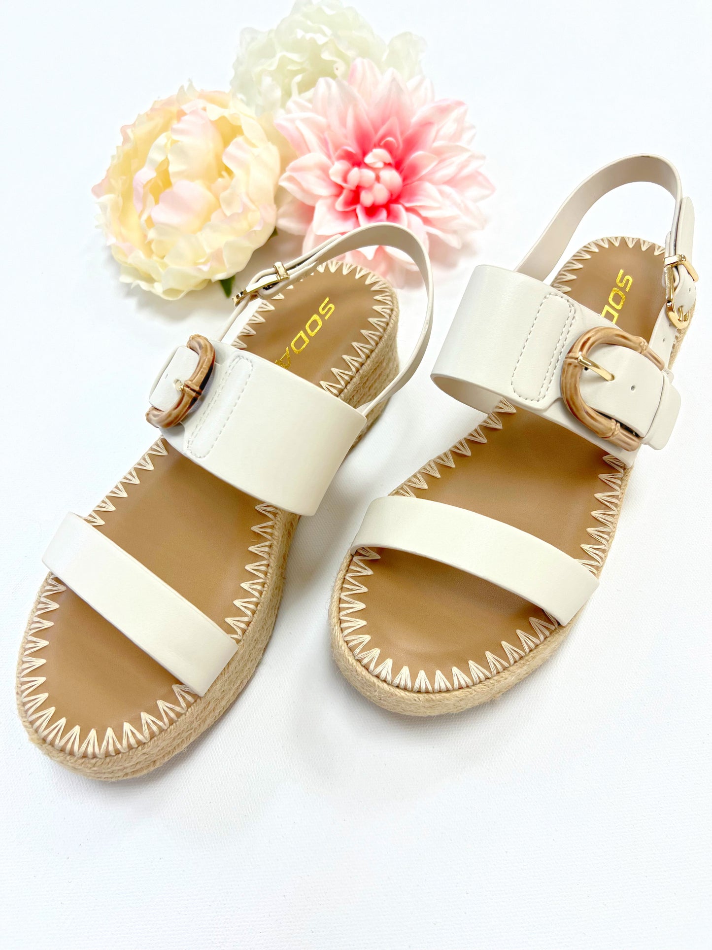 Grand Bone Platform Sandals