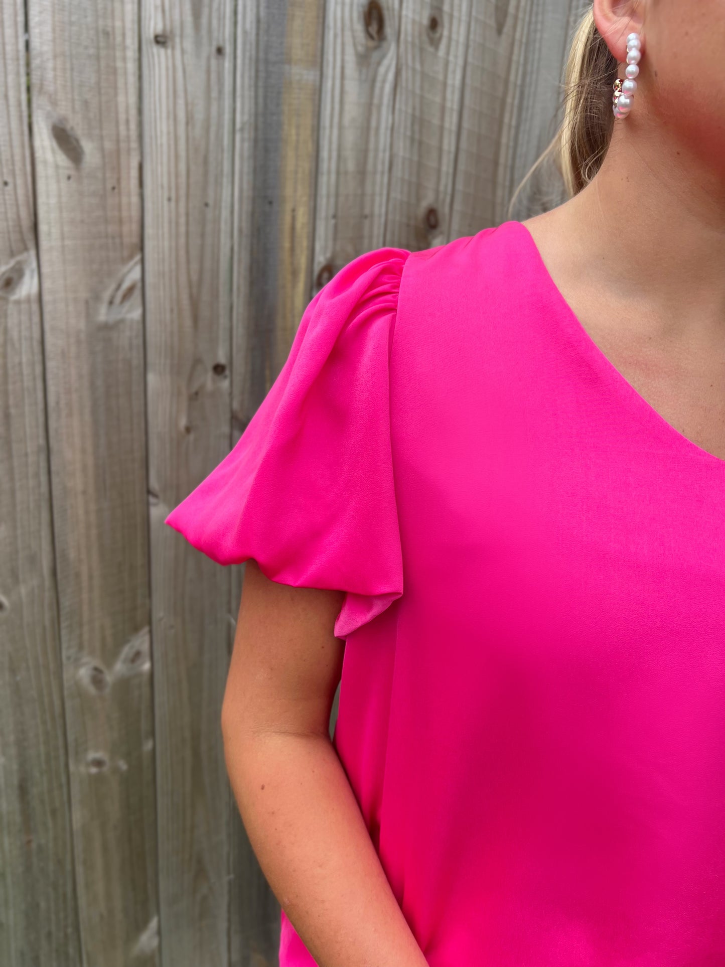 Sassy in Satin Blouse