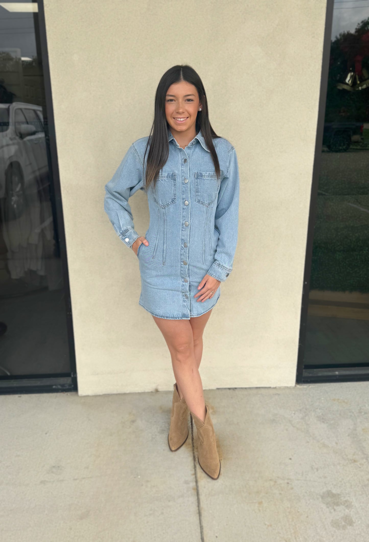 Dolled Up In Denim Dress