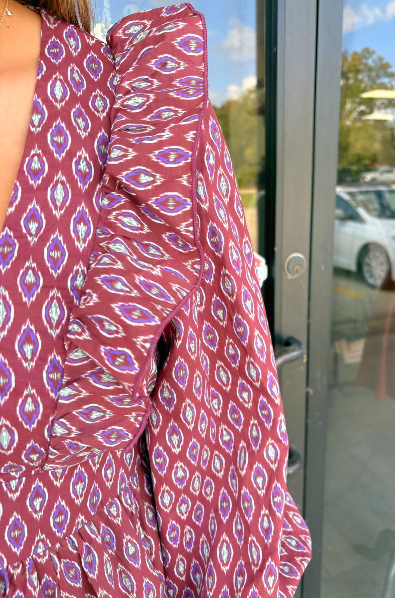 Meant in Maroon Dress