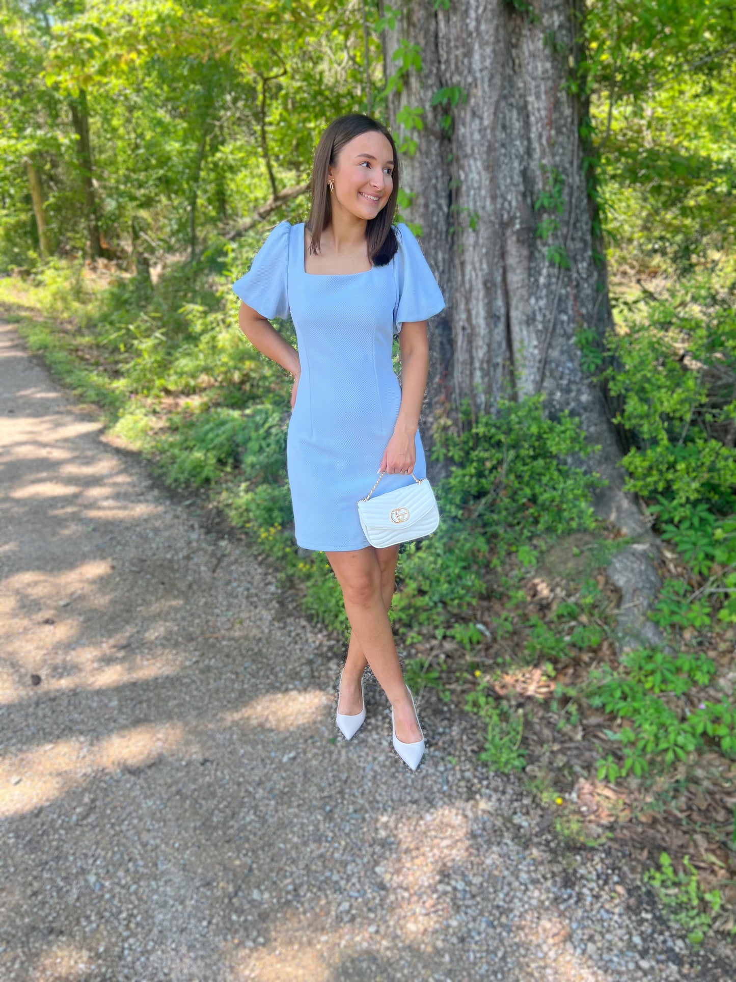 LARGE - Bluetiful Knit Dress