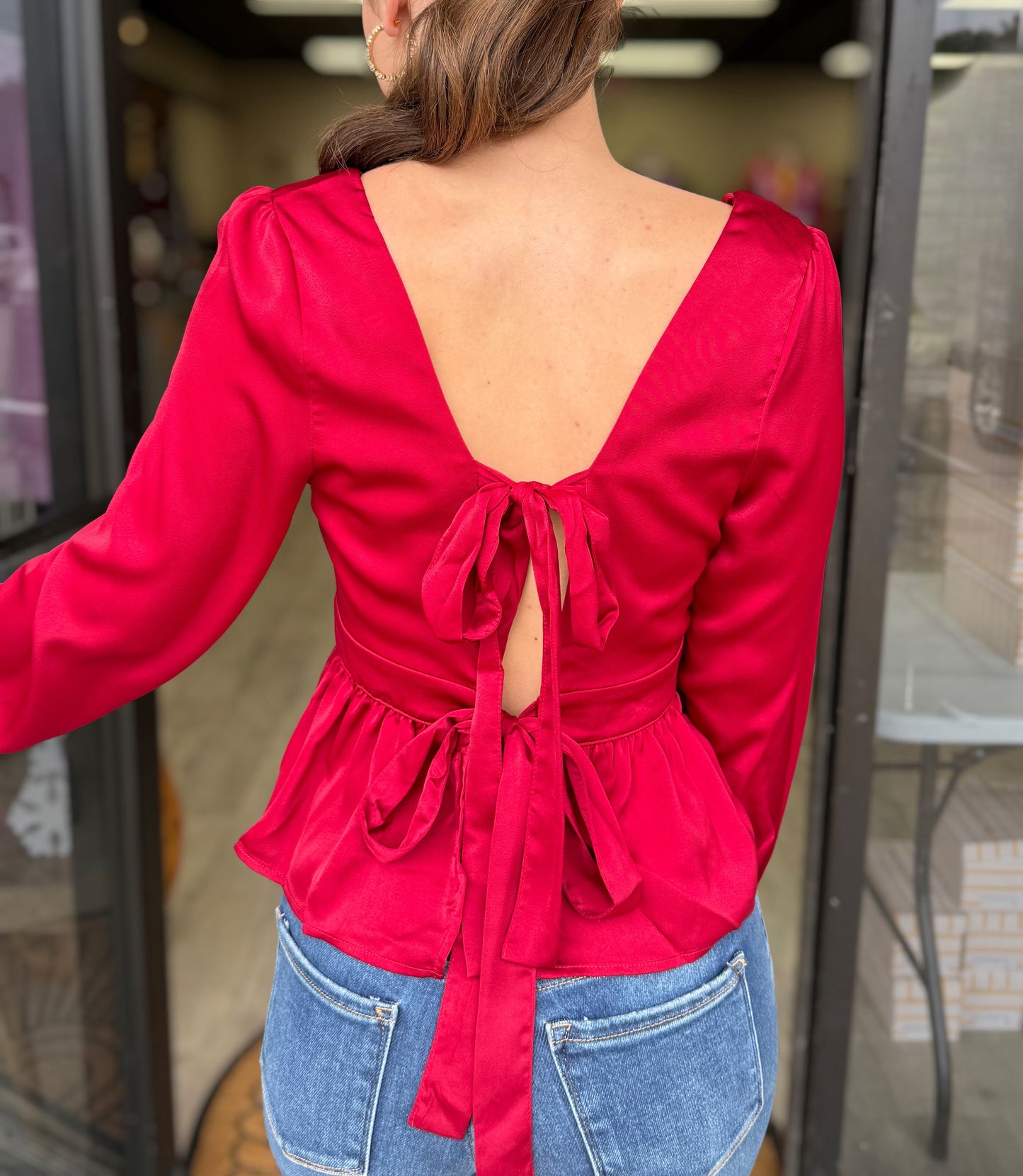 Radiant Red Blouse