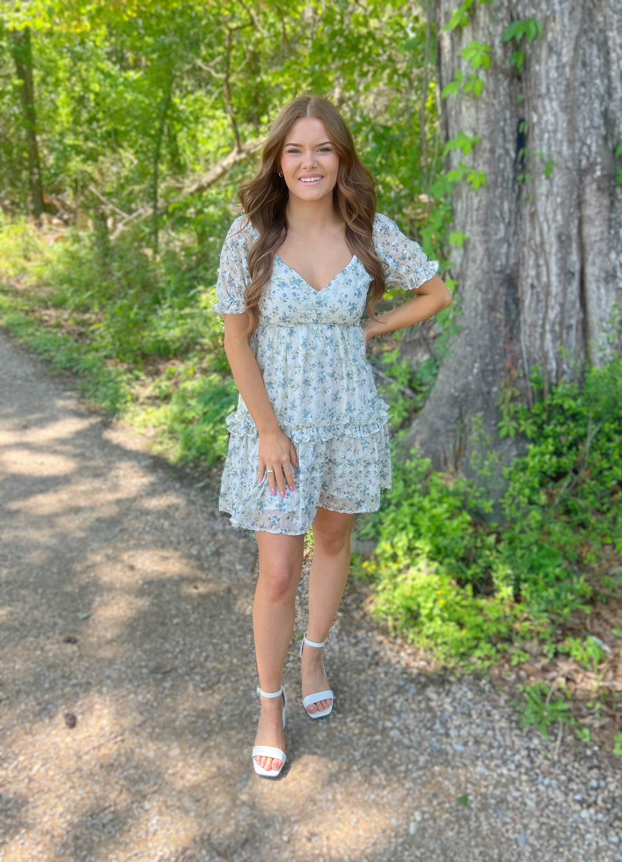 BLUEtifully Floral Dress