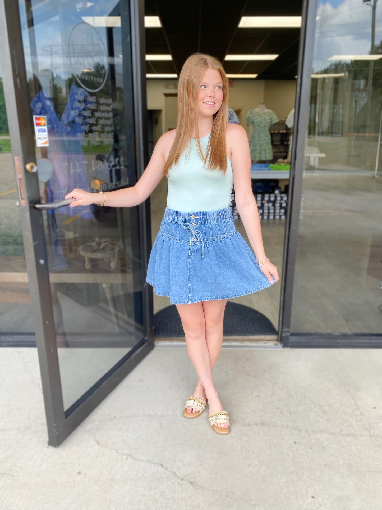 All the Denim Skirt