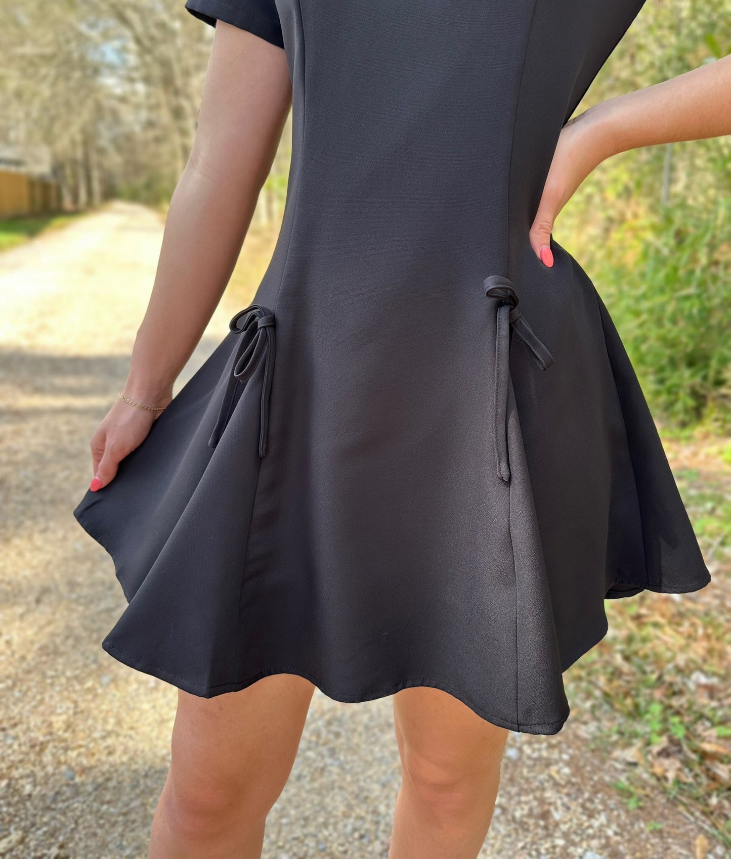 Beloved Black Bow Dress