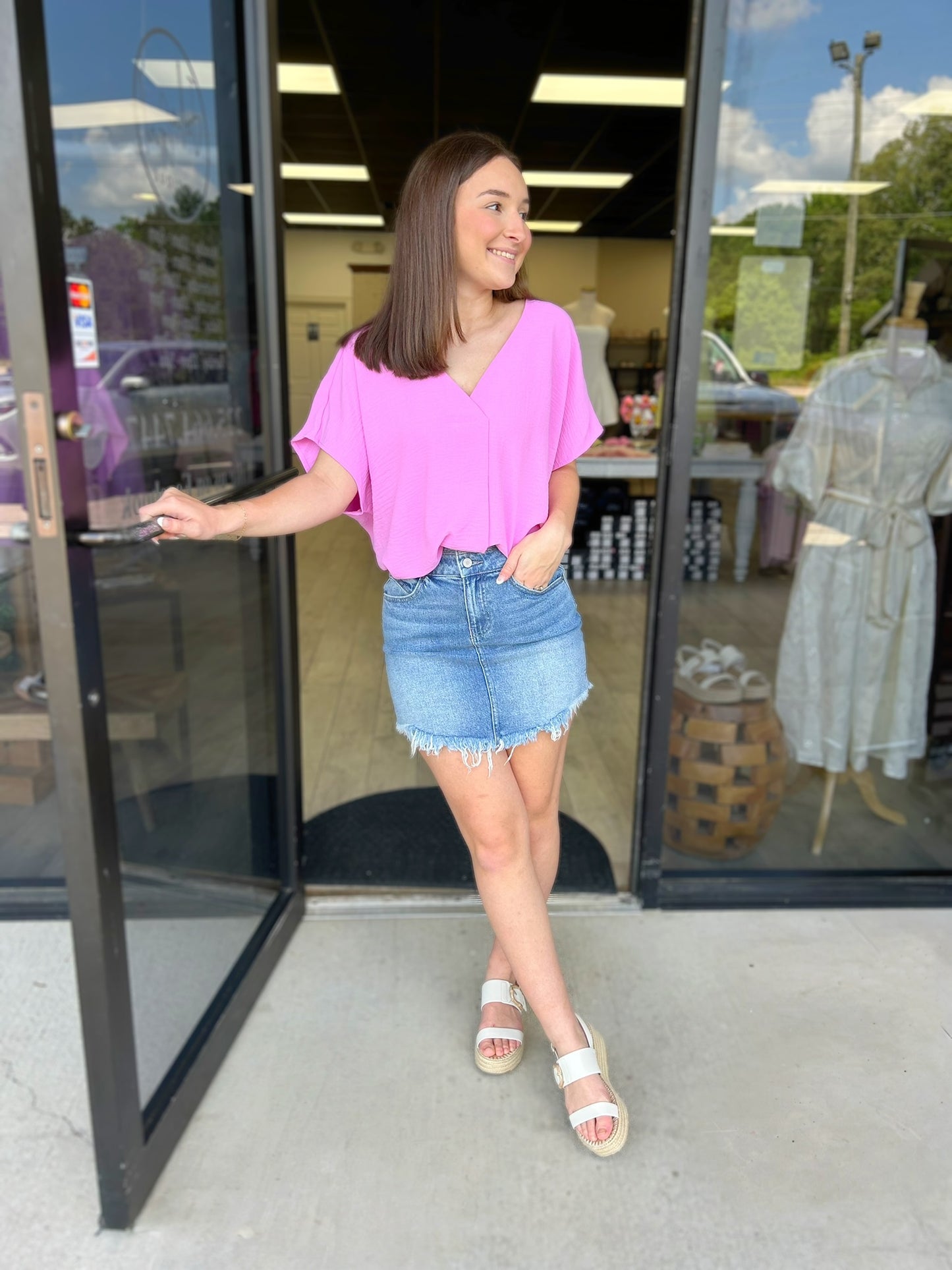 Alana Denim Mini Skirt