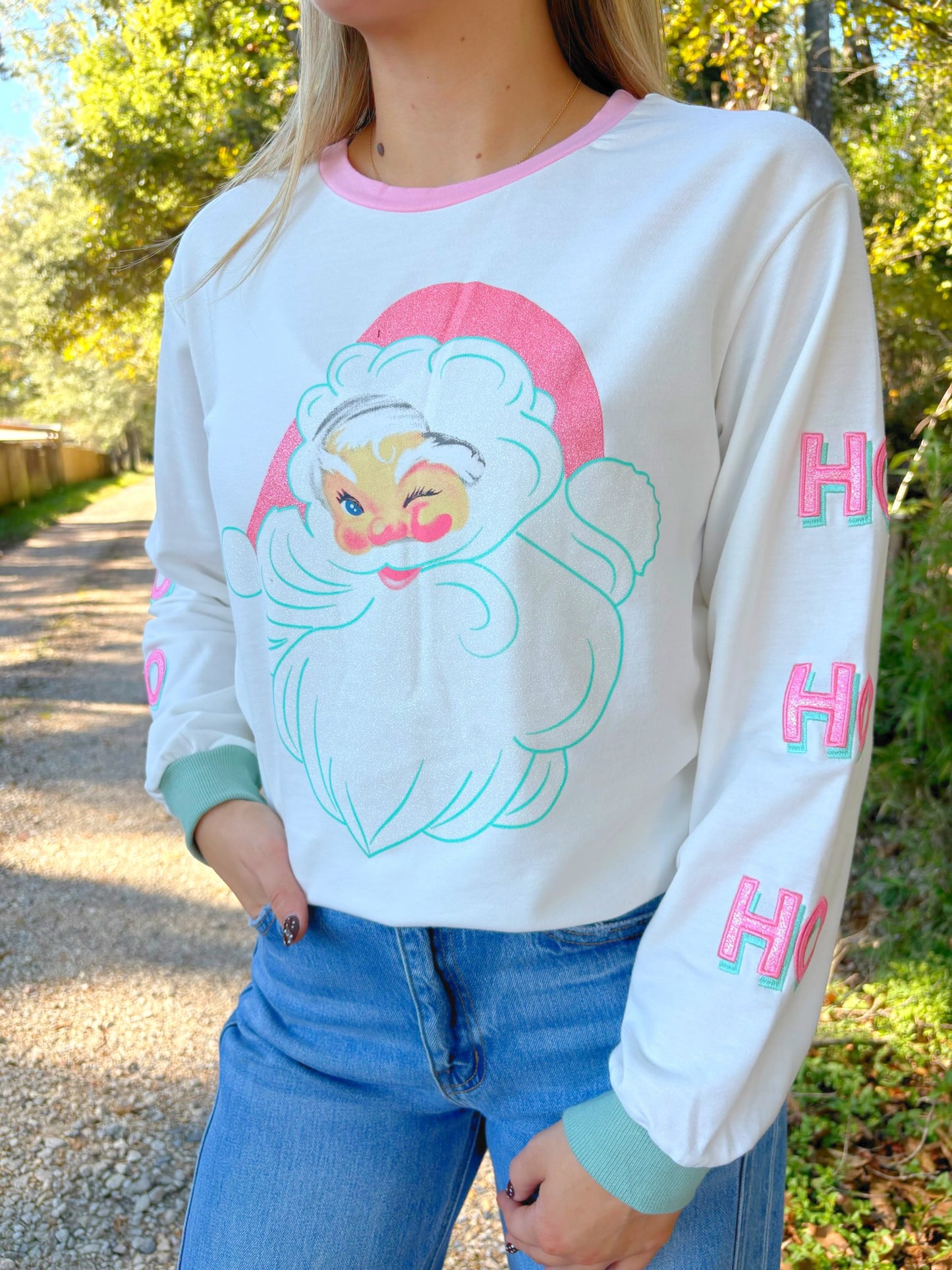 Shiny Santa Sweatshirt