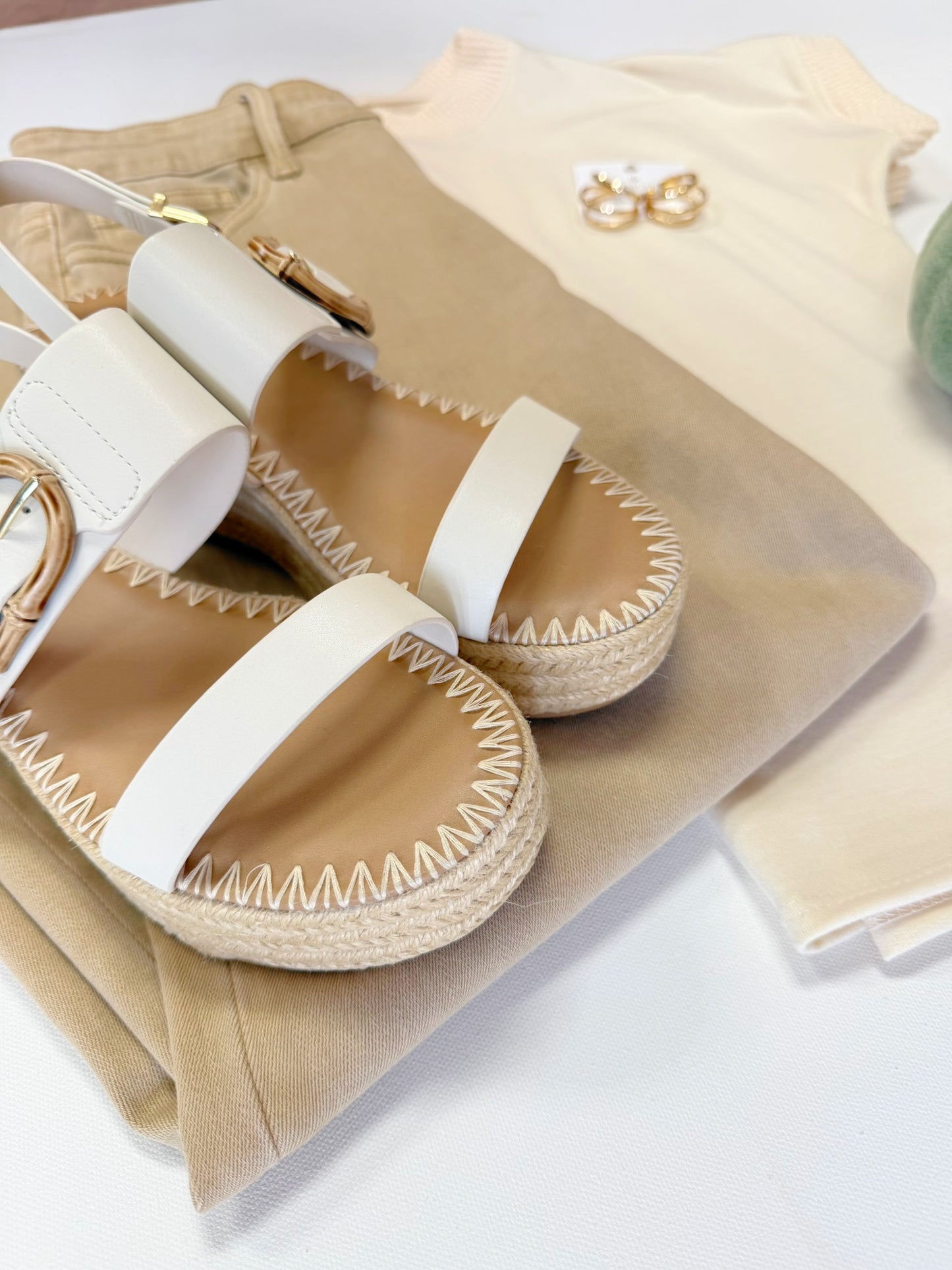 Grand Bone Platform Sandals