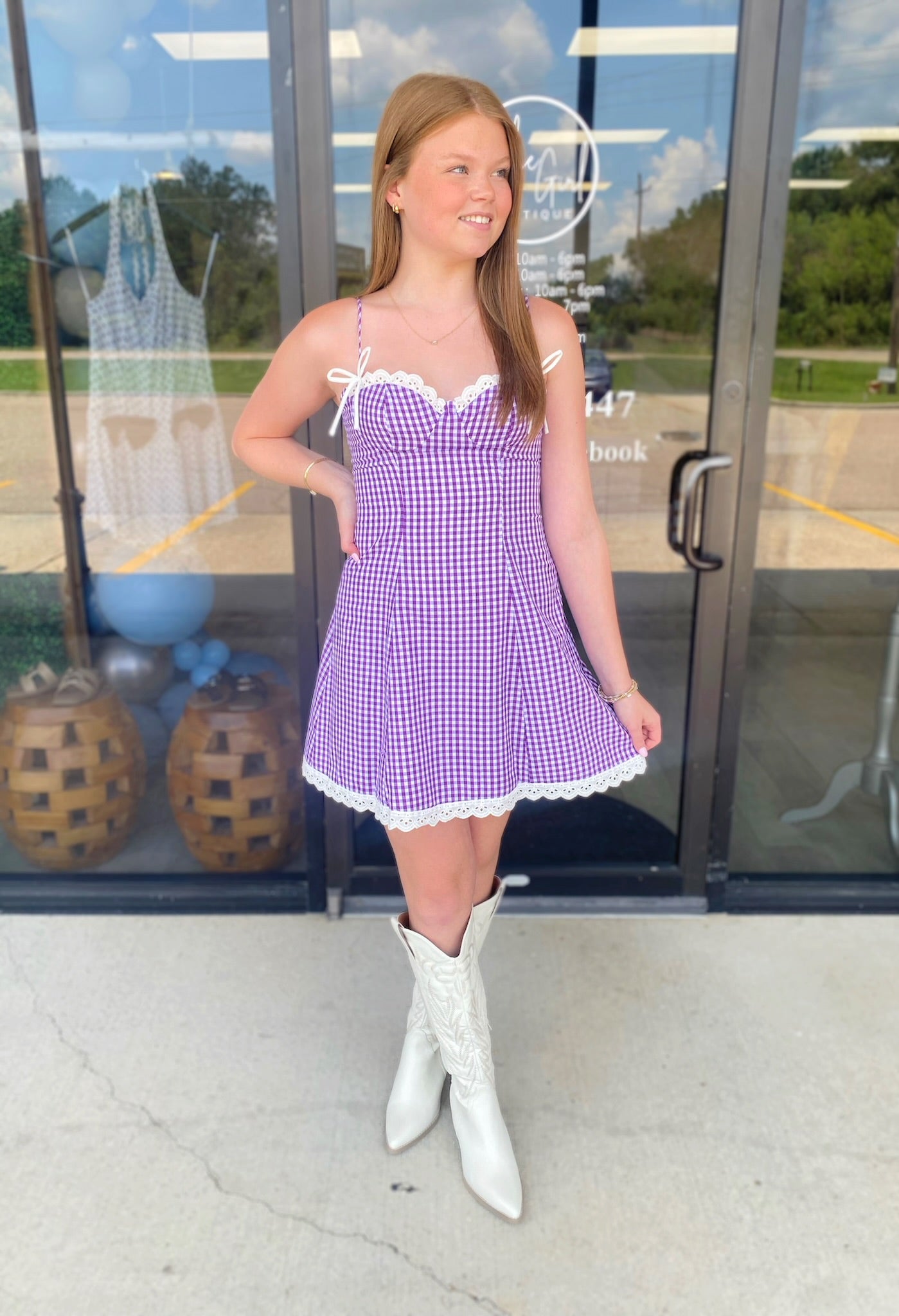 Gameday Gingham Dress