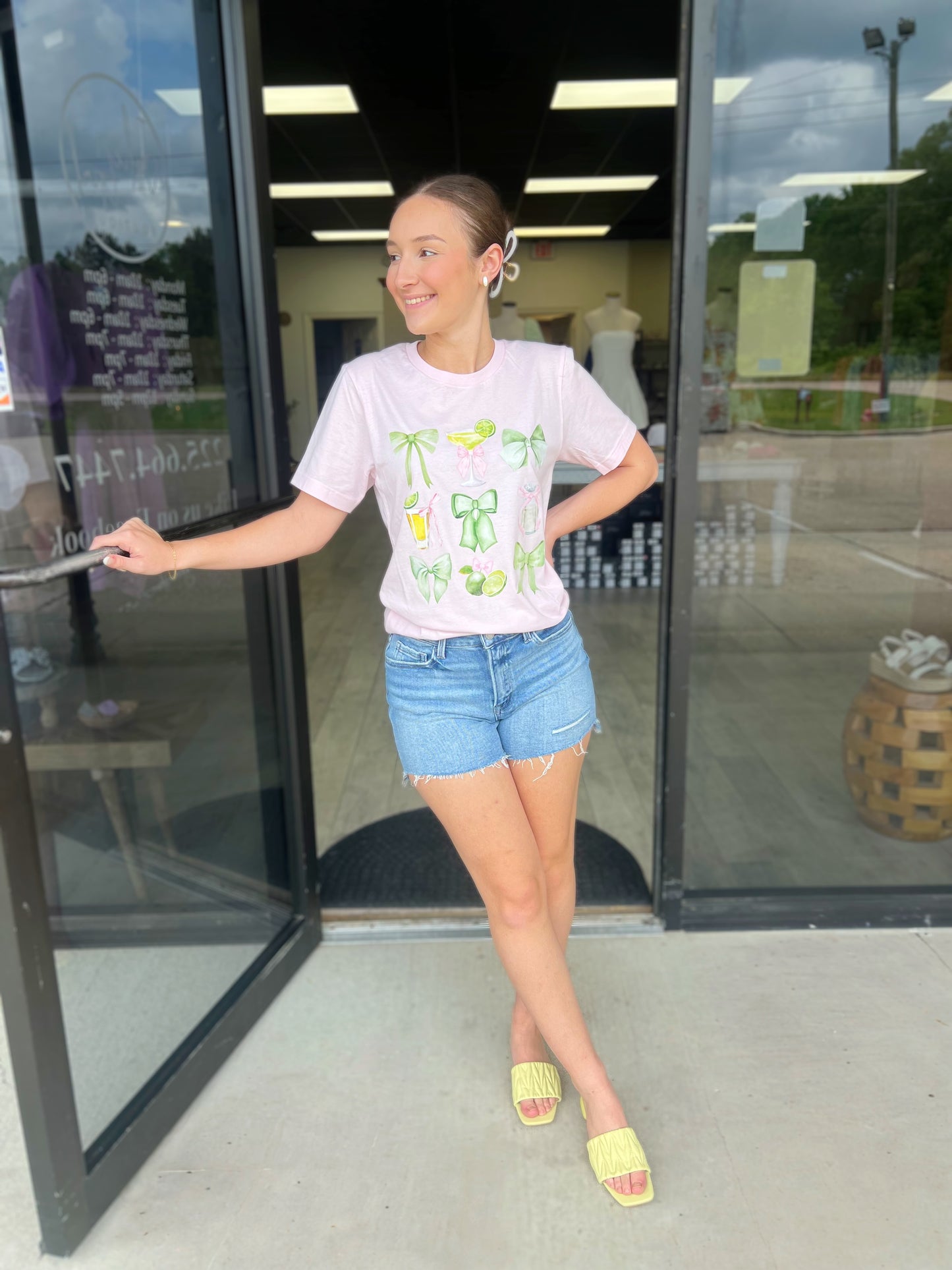 Lime Coquette Tee