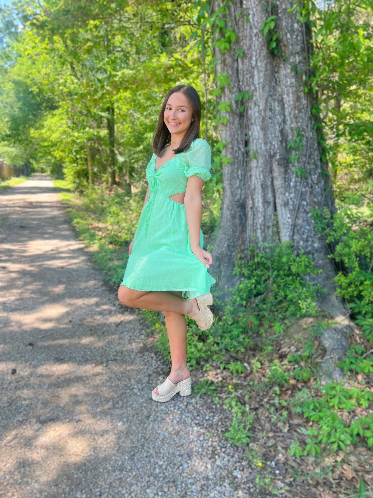 Sea Glass Cutout Dress