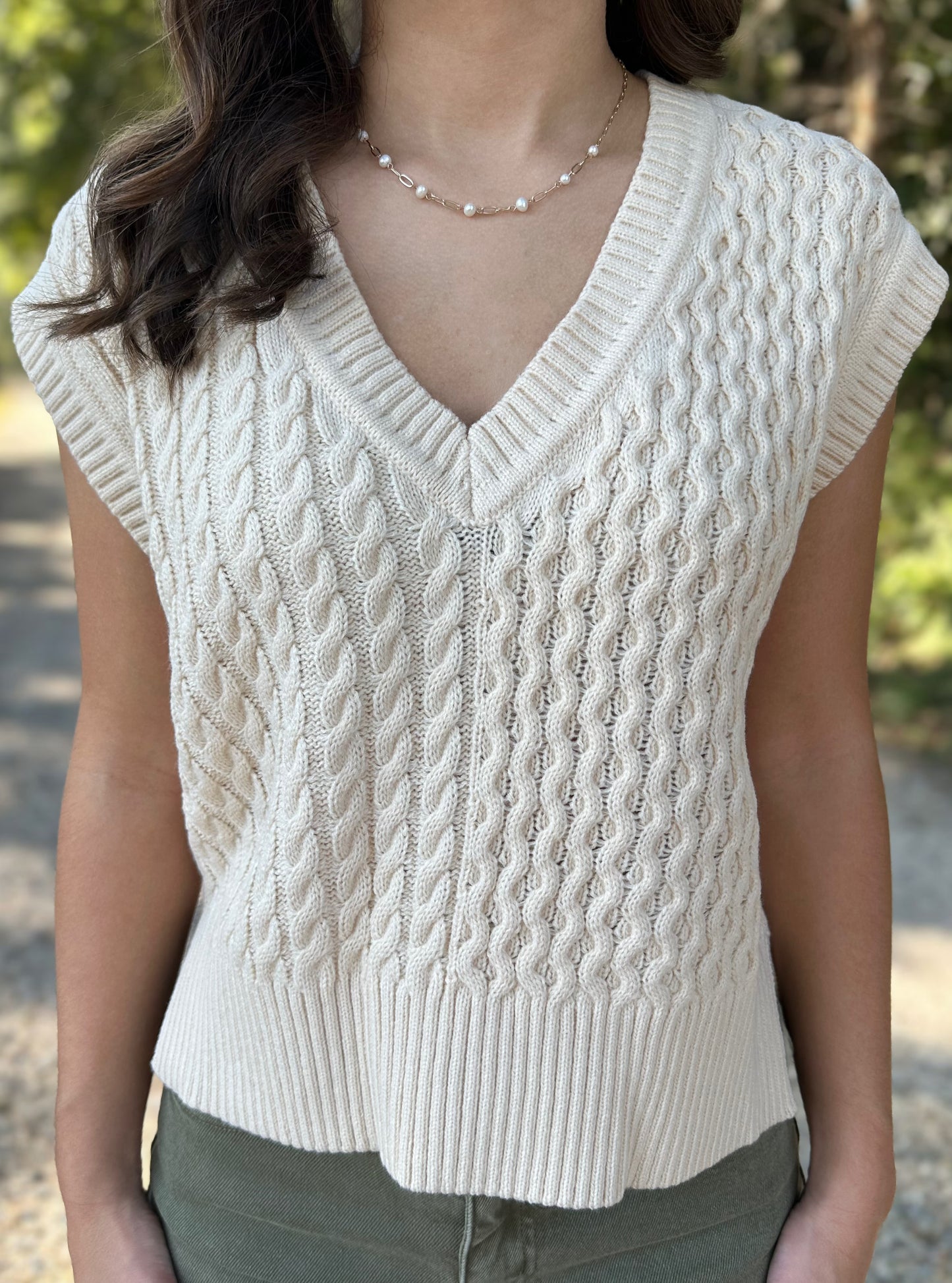 Sweet Cream Sweater Vest