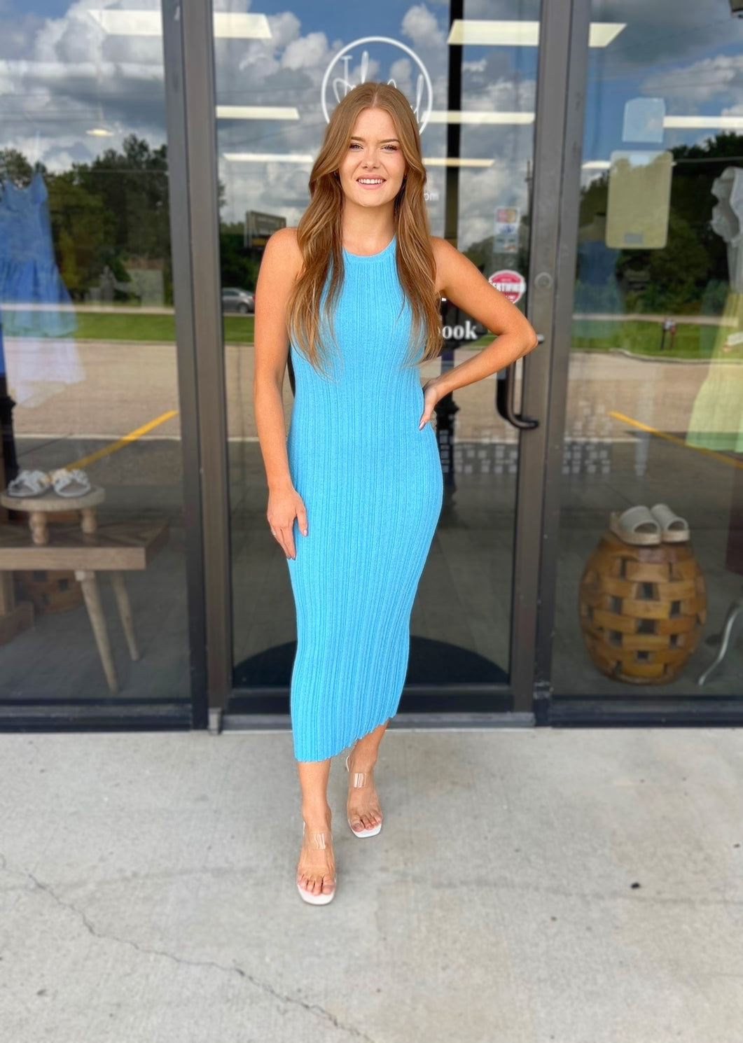 Simply Sky Midi Dress
