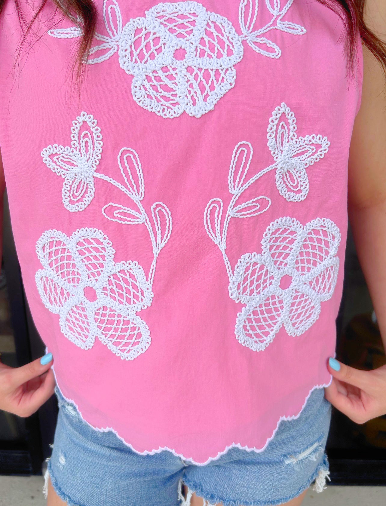 Blushing Embroidered Blouse