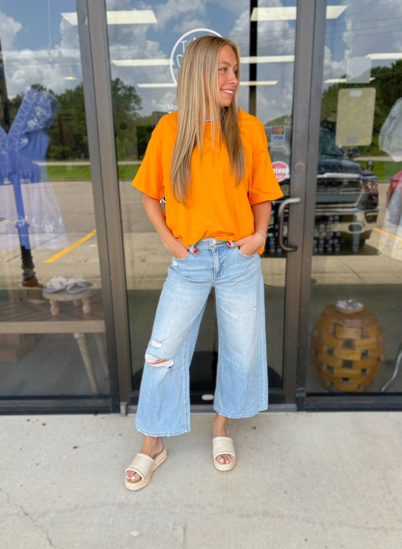 Solidly Orange Top