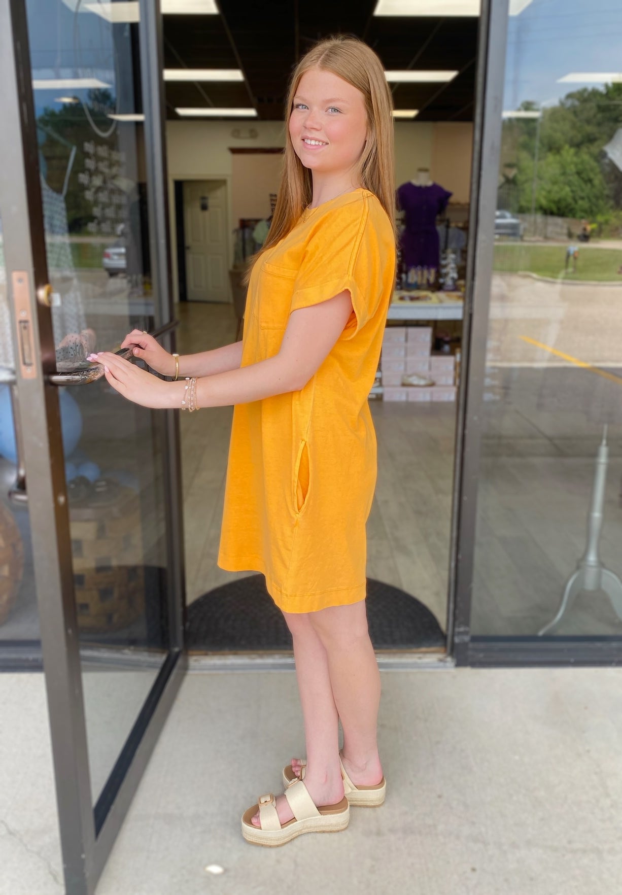 Orange You Glad T-Shirt Dress