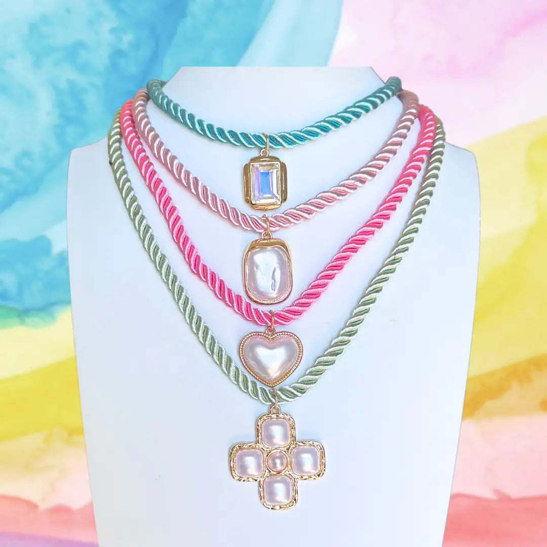 Mint Rope Necklace