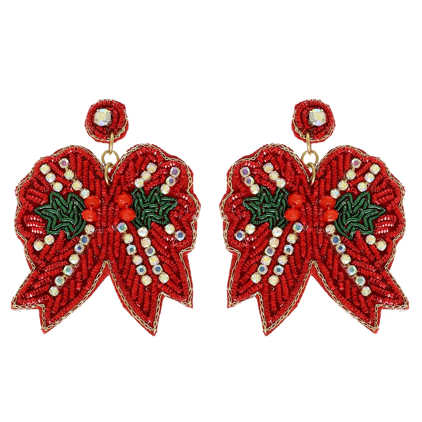 Christmas Bow Earrings