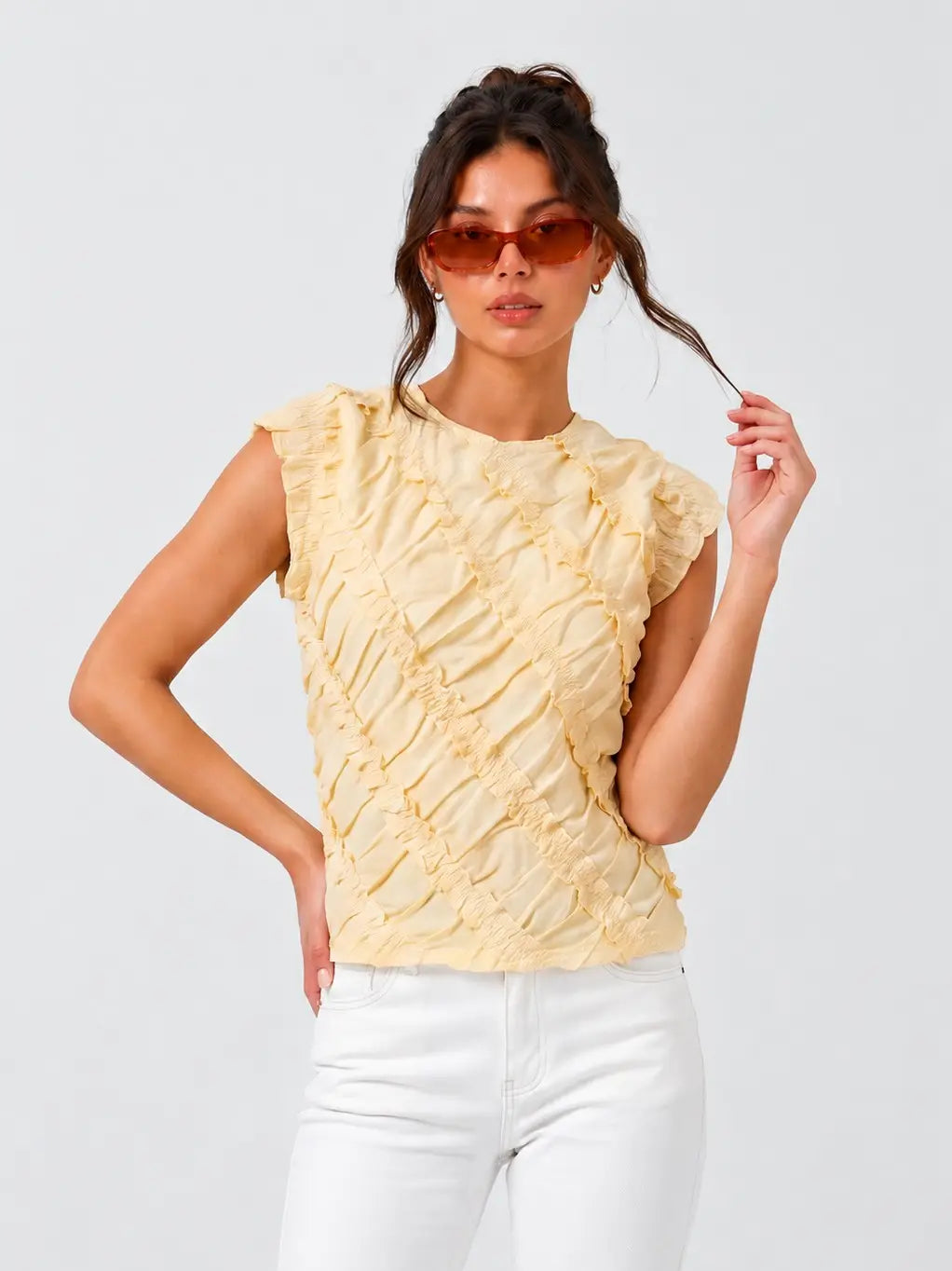 Melina Ruffled Top