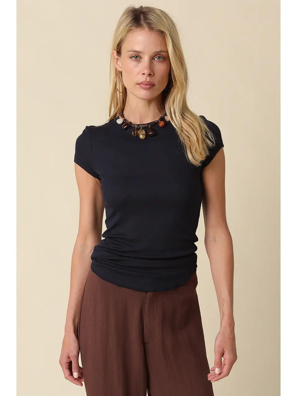 Sabrina Ribbed Top