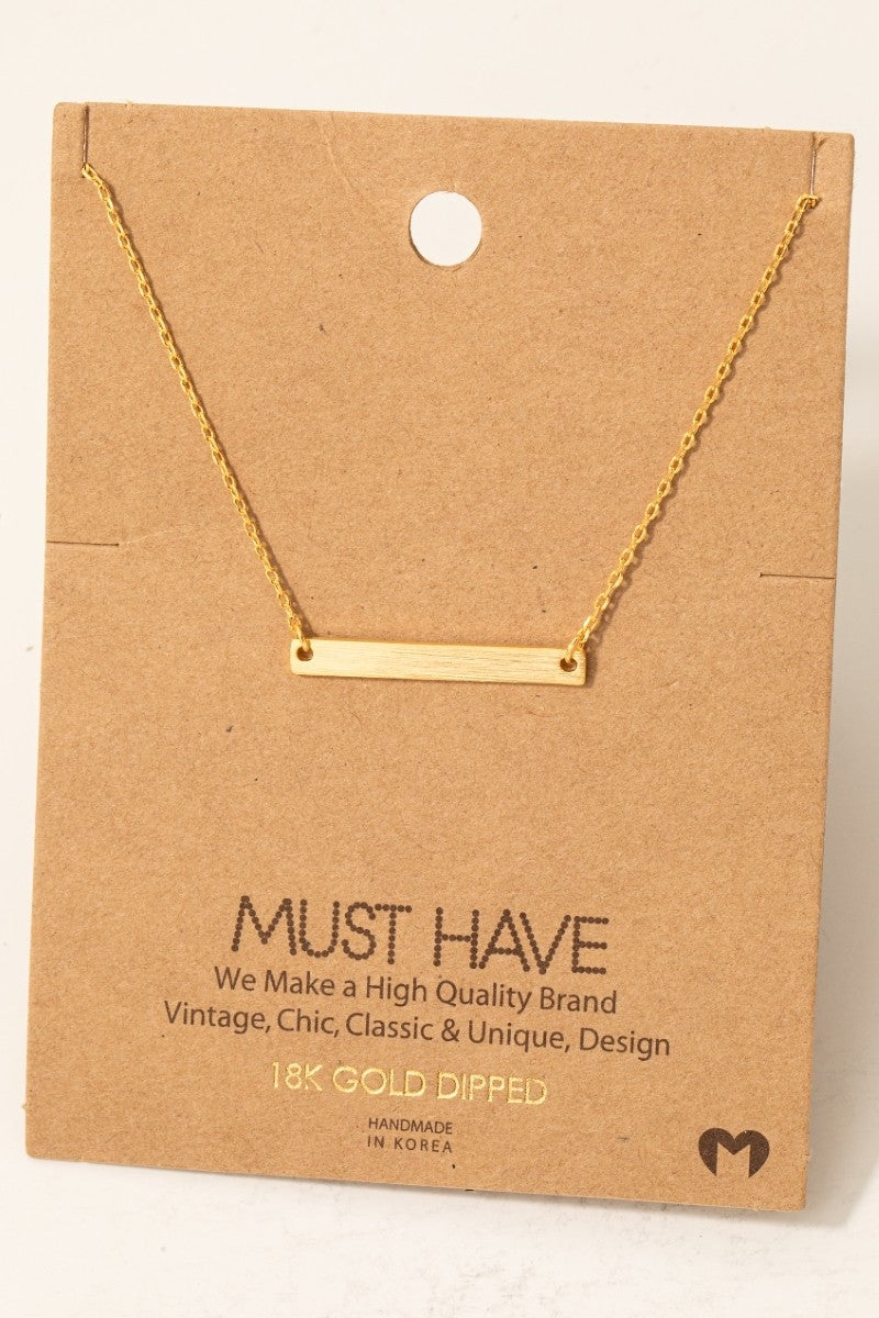 Raising the Bar Necklace