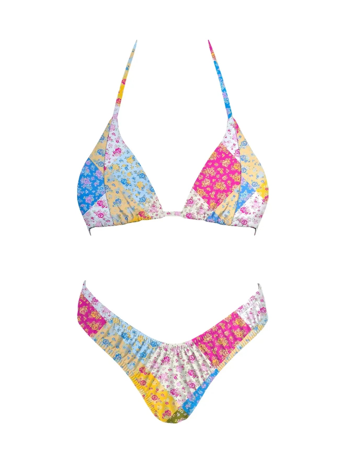 Patchwork Bikini Set