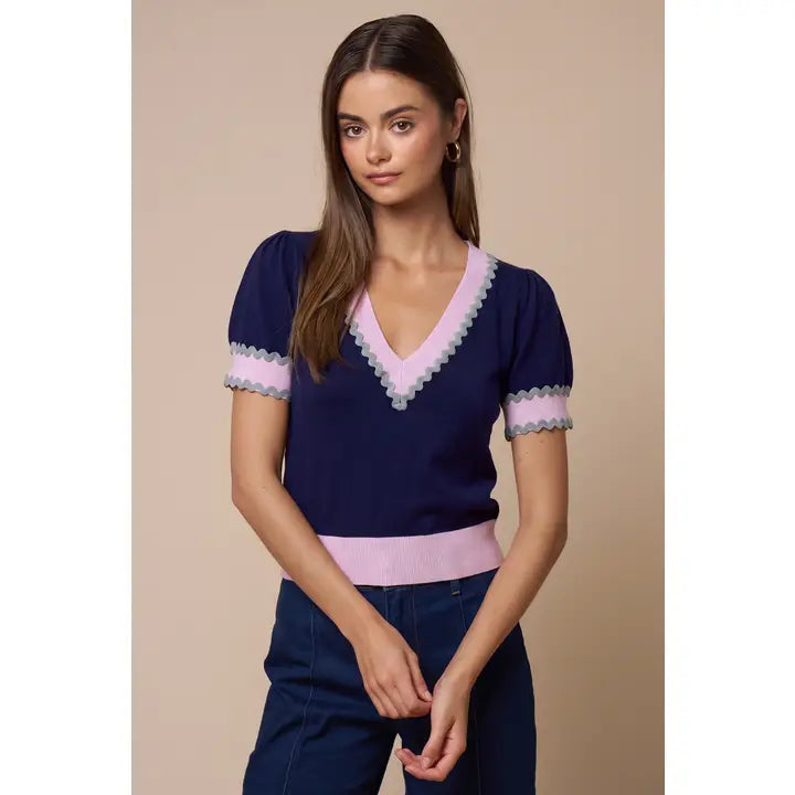 Carrie Color Block Top